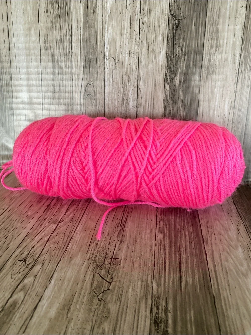 1 BALL OF PINK YARN